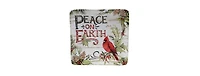 Certified International Evergreen Christmas 4 Piece Dessert Plate
