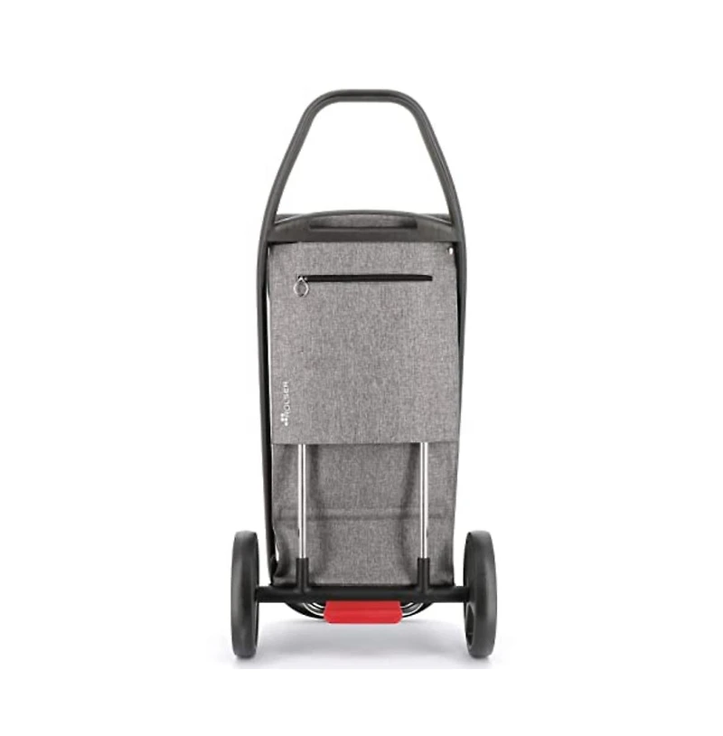 Rolser Com Tweed Black Tube 2 Big Wheel Shopping Trolley
