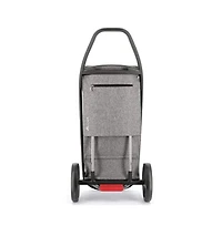 Rolser Com Tweed Black Tube 2 Big Wheel Shopping Trolley