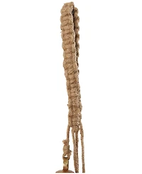 Rosemary Lane Metal Tibetan Inspired Decorative Cow Bell with Jute Hanging Rope