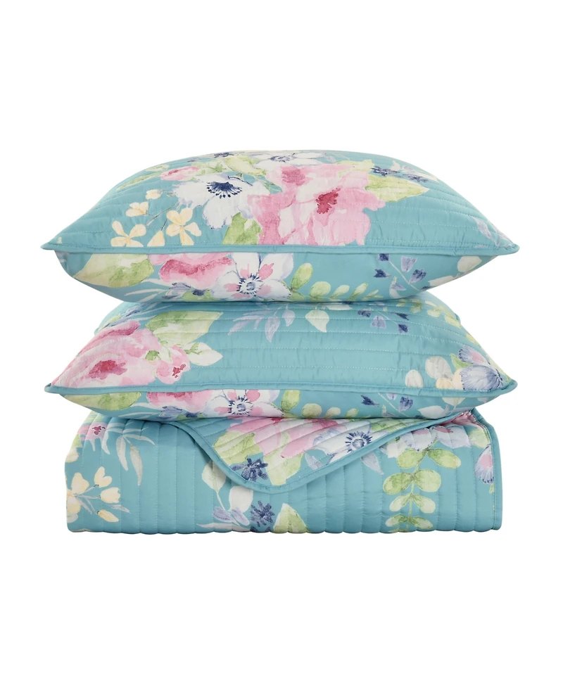 J by J Queen Esme Floral 3-Pc Quilt Set, Full/Queen
