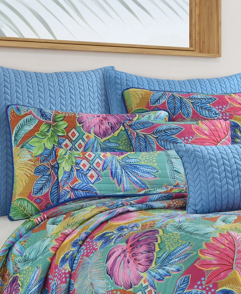 J by J Queen Hanalei Tropical 3-Pc Comforter Set, King/California King