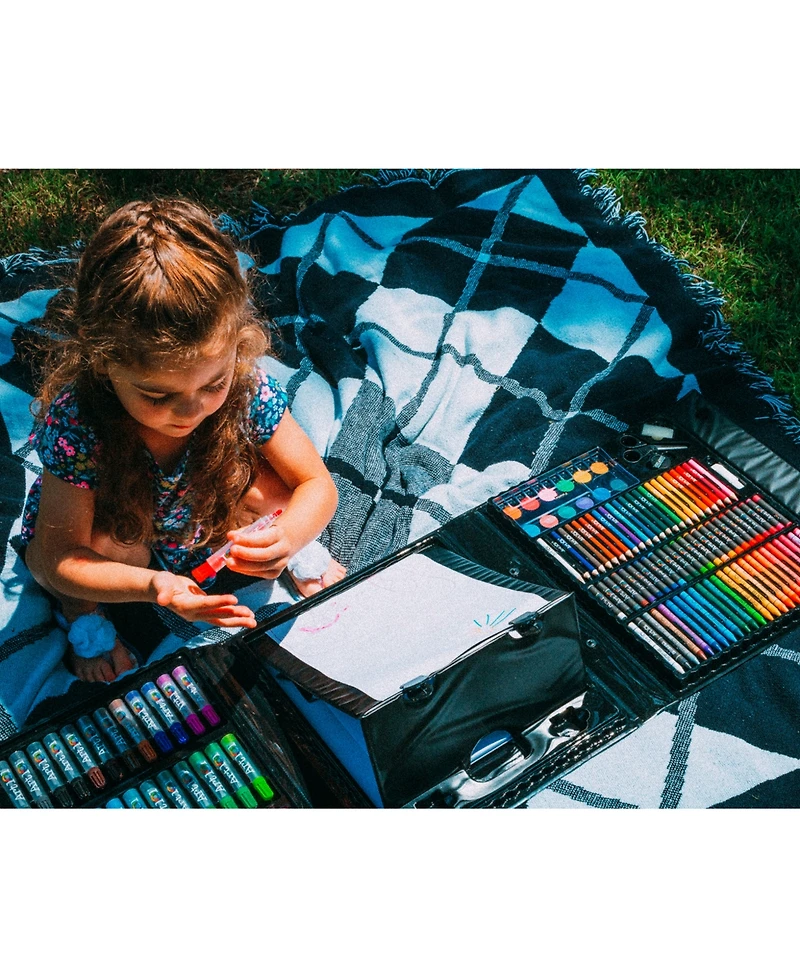 Art 101 Budding Artist Pop-up Easel Doodle Color Art Set, 150 Pieces