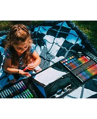 Art 101 Budding Artist Pop-up Easel Doodle Color Art Set, 150 Pieces