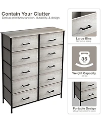 Sorbus 10 Drawers Storage Dresser