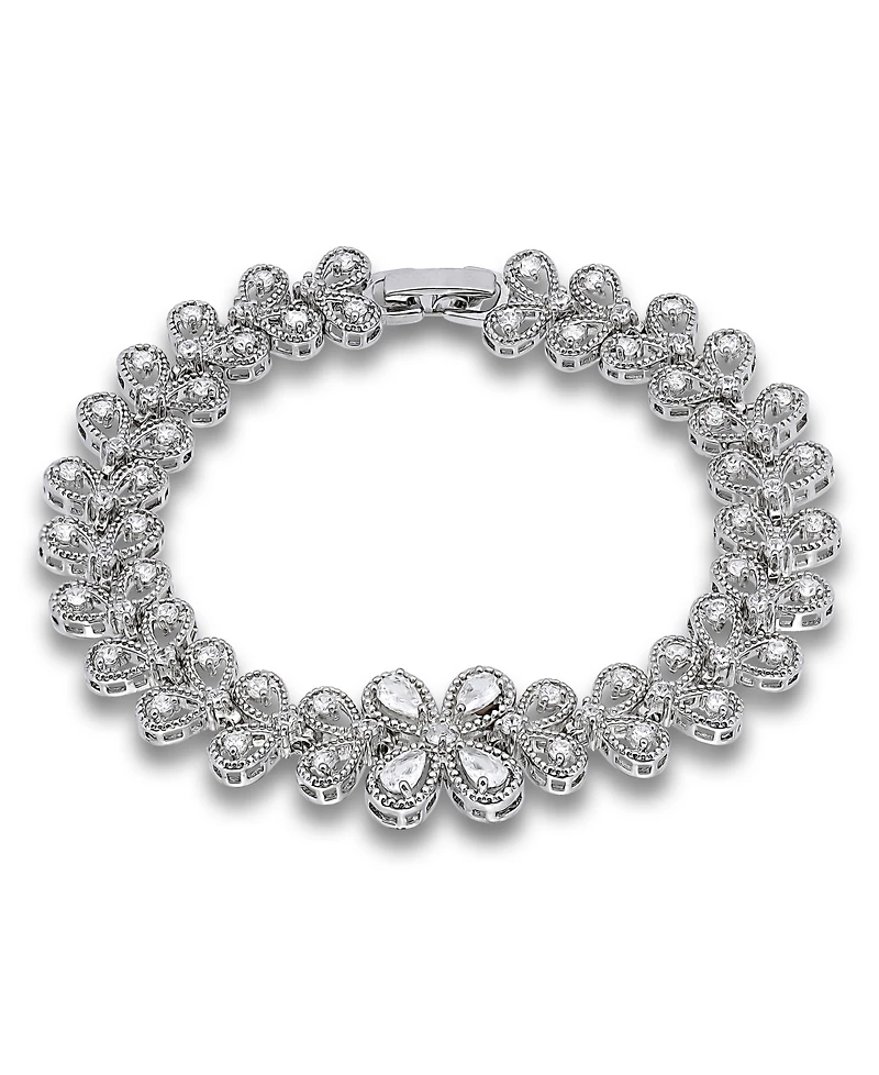 Macy's Cubic Zirconia Leaf Design Bracelet