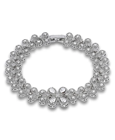 Macy's Cubic Zirconia Leaf Design Bracelet