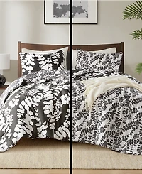 510 Design Aria Floral Print Reversible 3-Pc. Comforter Set, Full/Queen
