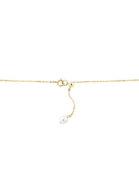 Effy Lapis Lazuli, Freshwater Pearl (4-1/2mm), & Sapphire (3/8 ct. t.w.) 17" Collar Necklace in 14k Gold