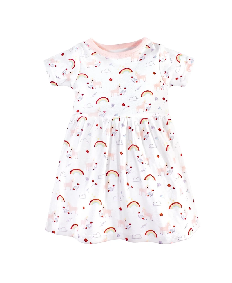 Luvable Friends Toddler Girls Stylish All-Season Dress 2Pk