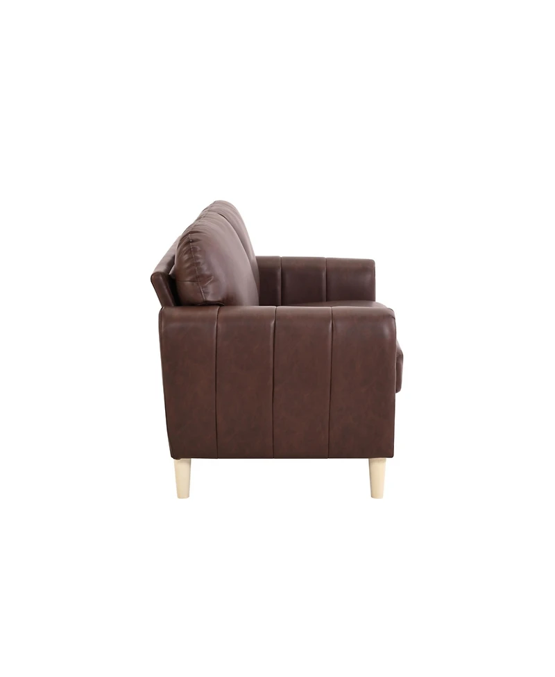 Serta Gorm 58" Faux Leather Loveseat
