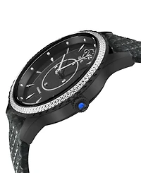 GV2 by Gevril Women's Swiss Quartz Siena Black Leather Watch 38mm