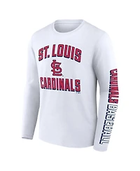 Men's Fanatics Red, White St. Louis Cardinals Two-Pack Combo T-shirt Set