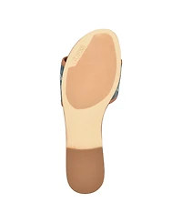 Guess Women's Hammi One Band with Logo and Hardware Flat Sandals