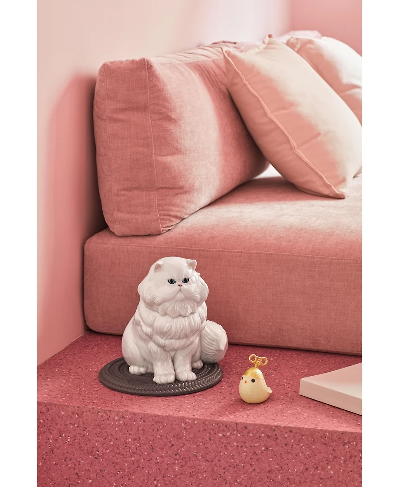 Lladro Persian Cat Figurine