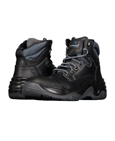 Berrendo Men's Men s Steel Toe Work Boots 6” - Oil and Slip Resistant Eh Rated