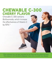 DaVinci Labs Chewable C-300 - Vitamin C Supplement to Support Immune Health, Cholesterol and Collagen Production - With Vitamin C, Pectin and More