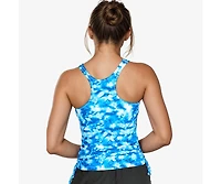 Calypsa Women's Maya Tankini Swim Top With Built Bra