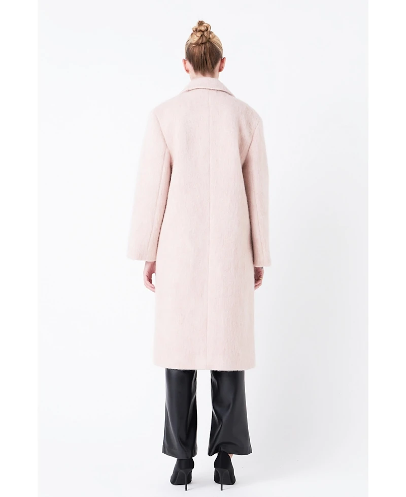 Grey Lab Women's Oversize Single-breasted Long Coat