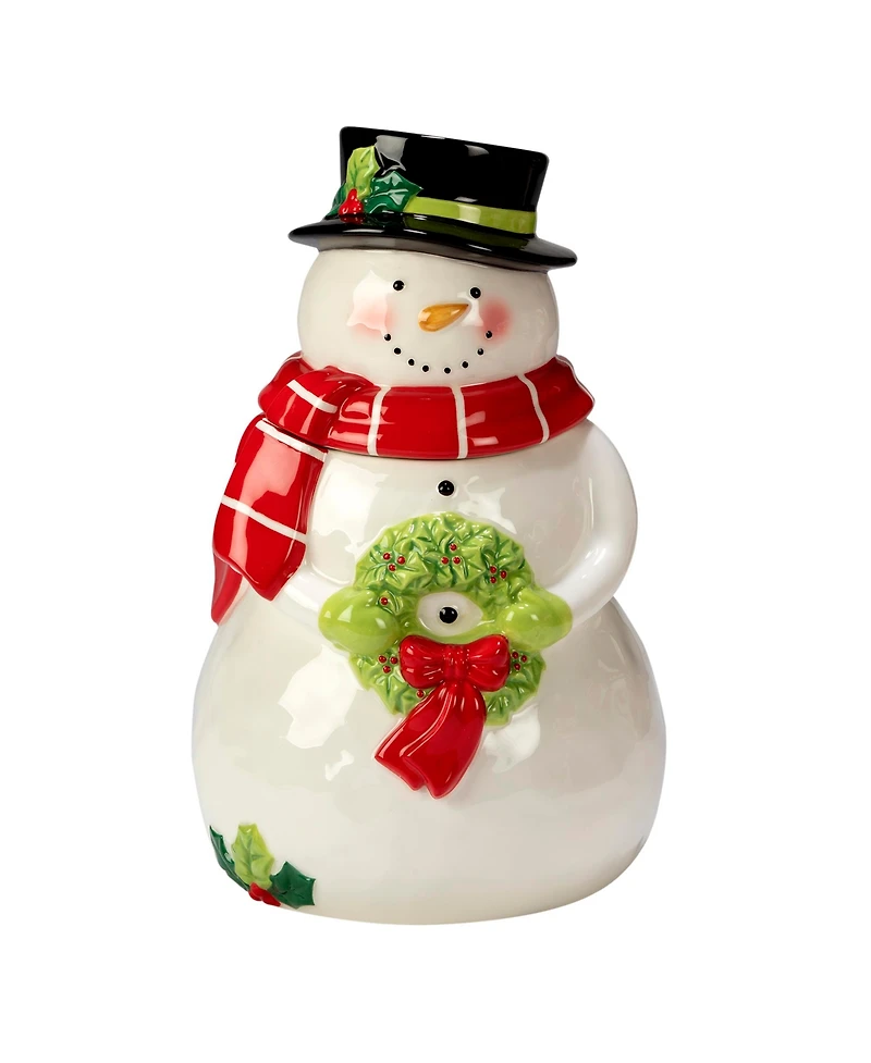 Holiday Magic Snowman 3D Cookie Jar