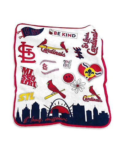 St. Louis Cardinals 50'' x 60'' Native Raschel Plush Throw Blanket