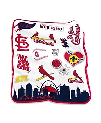 St. Louis Cardinals 50'' x 60'' Native Raschel Plush Throw Blanket