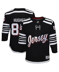 Big Boys Jack Hughes Black New Jersey Devils Alternate Replica Player