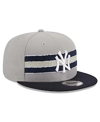Men's New Era Gray, Navy New York Yankees Band 9FIFTY Snapback Hat