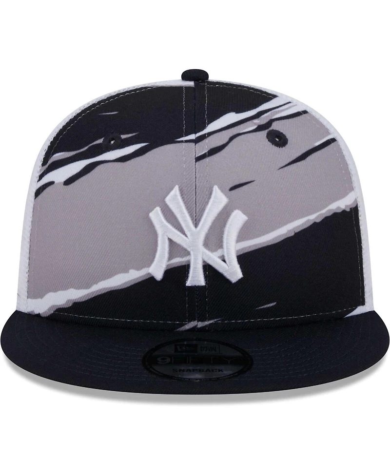 Men's New Era Navy New York Yankees Tear Trucker 9FIFTY Snapback Hat