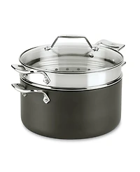 All-Clad Essentials Hard Anodized Nonstick Cookware, Stockpot with Multi-Purpose Insert and Lid