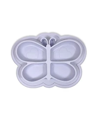 Kushies Silicone Divided Suction Plate, Unbreakable, Microwave Safe