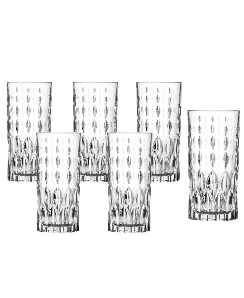 Lorren Home Trends Marilyn Set of 6 High Ball