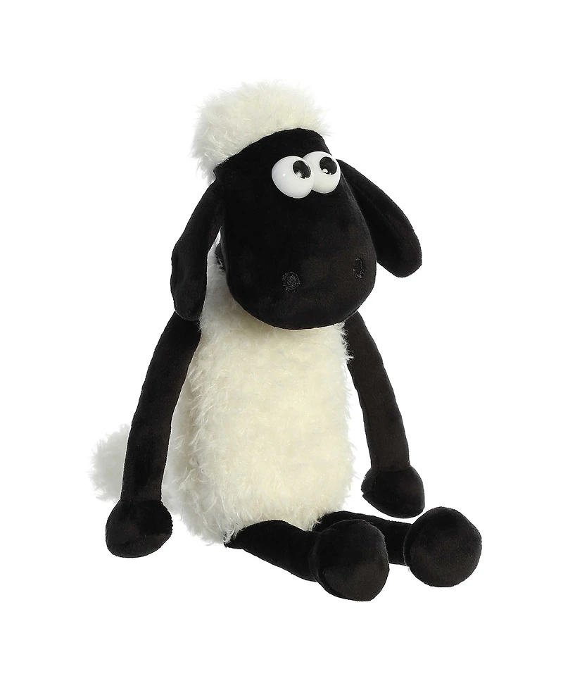 Aurora Medium Shaun The Sheep Playful Plush Toy White 11"