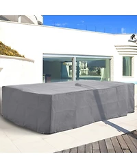 Outsunny 97" x 65" x 26" Weatherproof Outdoor Sectional Patio Furniture Cover