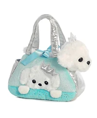 Aurora Small Peek-a-Boo Princess Puppy Fancy Pals Fashionable Plush Toy Multicolor 7"