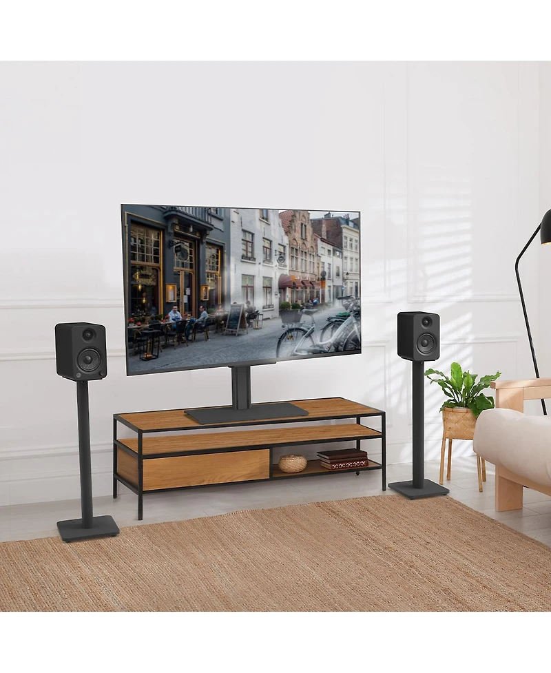 Kanto TTS100 Adjustable Table Top Tv Mount with Integrated Cable Management for 37" - 65" Tv