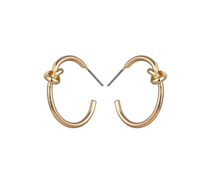 Knot Hoop Earrings