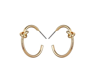 Knot Hoop Earrings