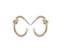 Knot Hoop Earrings