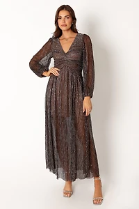 Petal and Pup Women's Lustre Long Sleeve Midi Dress