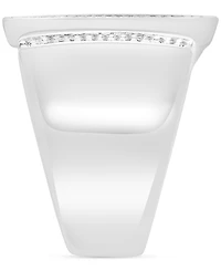 Effy Diamond Wide Cuff Ring (1/10 ct. t.w.) in Sterling Silver