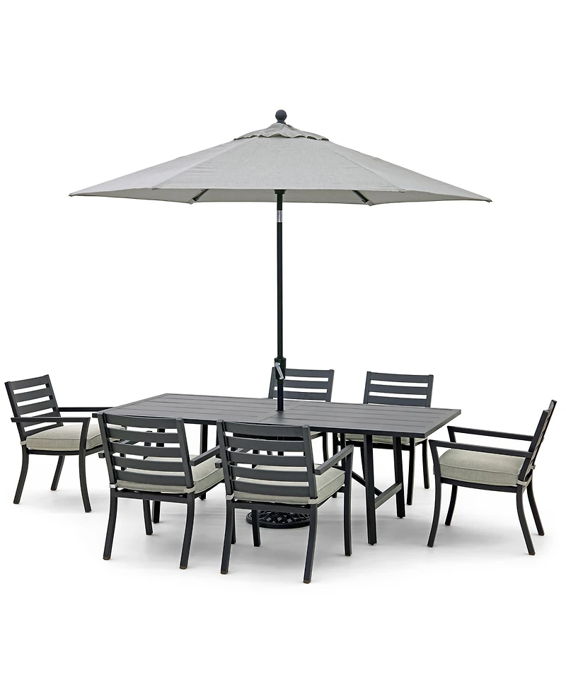 Astaire Outdoor 7-pc dining Set (84x42" table + 6 chairs