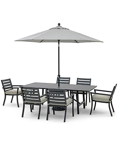 Astaire Outdoor 7-pc dining Set (84x42" table + 6 chairs