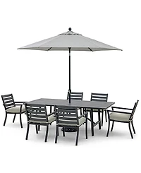 Astaire Outdoor 7-pc dining Set (84x42" table + 6 chairs