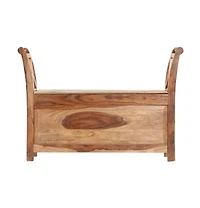 Bench 40.6"x13"x28.3" Solid Sheesham Wood