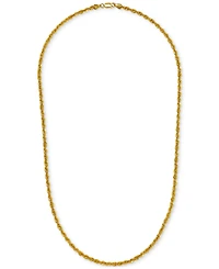 Sparkle Rope Link 20" Chain Necklace (3.6mm) in 14k Gold