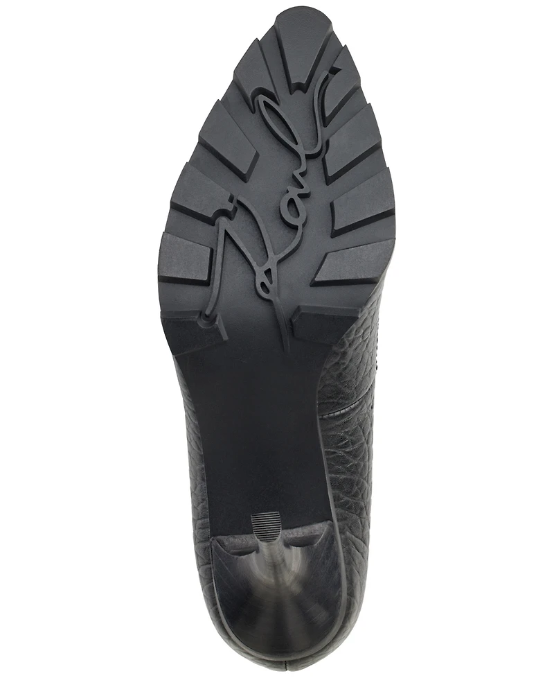 Karl Lagerfeld Paris Madelyn Slip On Pointed Toe Lug Sole Pumps
