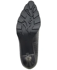Karl Lagerfeld Paris Madelyn Slip On Pointed Toe Lug Sole Pumps