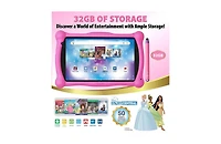 Contixo 7" Android Kids Tablet 32GB, Includes 50+ Disney Storybooks & Stickers, Protective Case with Kickstand & Stylus, (2024 Model)