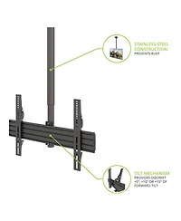 Kanto CM600SG Stainless Steel Full-Motion Outdoor Ceiling Mount for 37" - 70" TVs